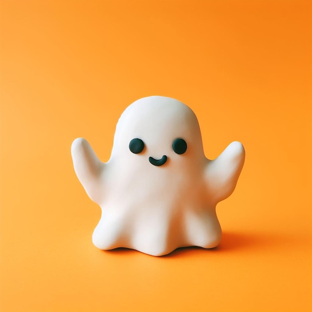 Foto fantasma carino di halloween in 3d