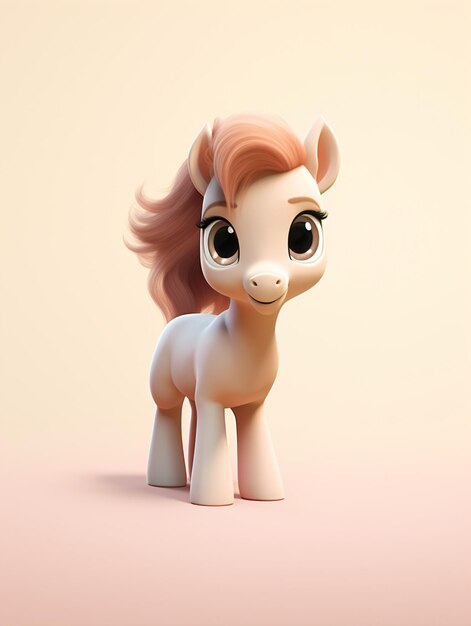 3d Cute horse