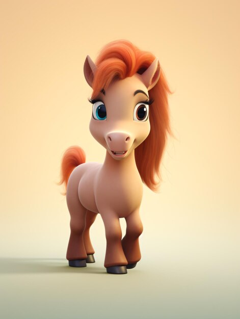 3d Cute horse