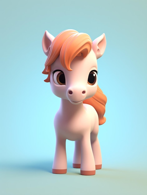 3d Cute horse