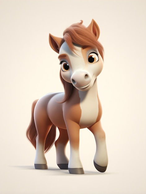 3d Cute horse