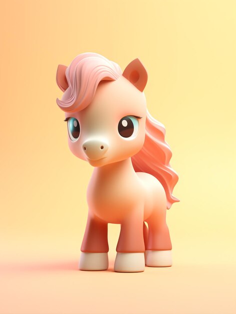 3d Cute horse