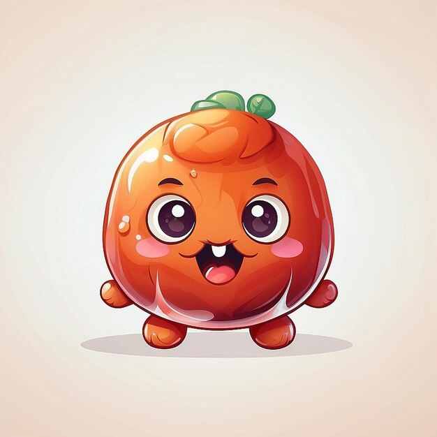 3d cute meatball character