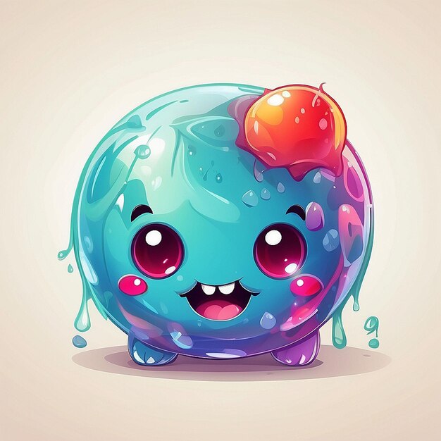 3d cute monster character