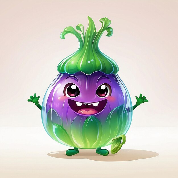 3d cute onion character