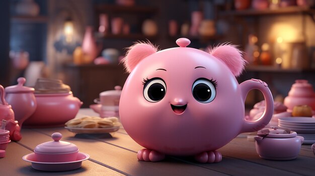 3d cute photo of cartoon design