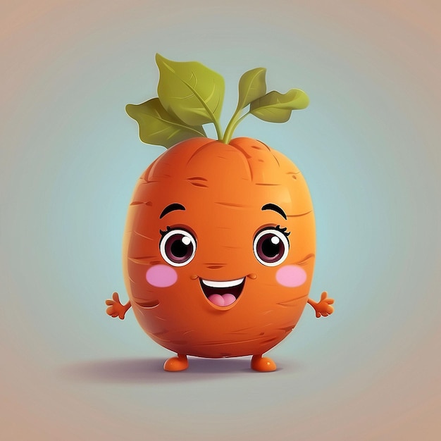 3d Cute potato character