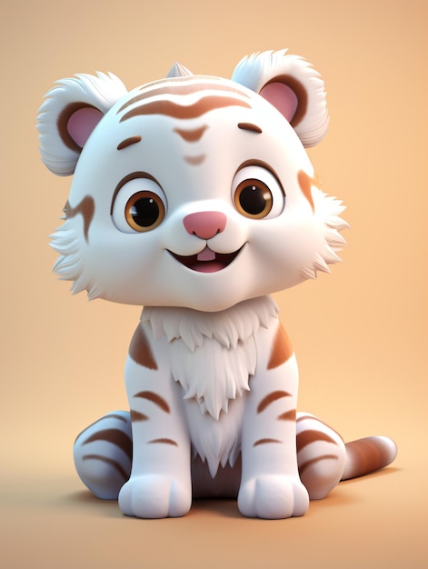 3D Cute Tiger