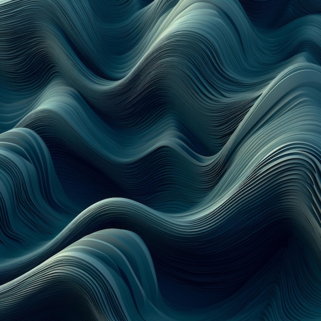 3d dark blue abstract wave pattern background