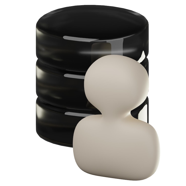 Photo 3d data illustration