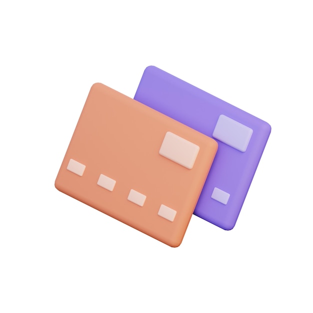 Photo 3d debit card illustration