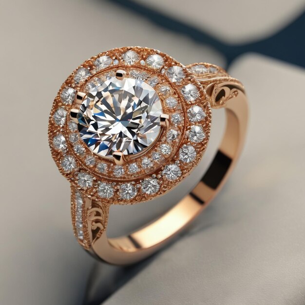 Photo 3d diamond ring