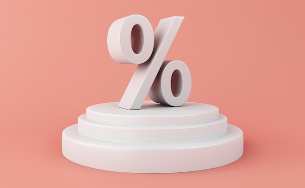 3d Discount Symbol