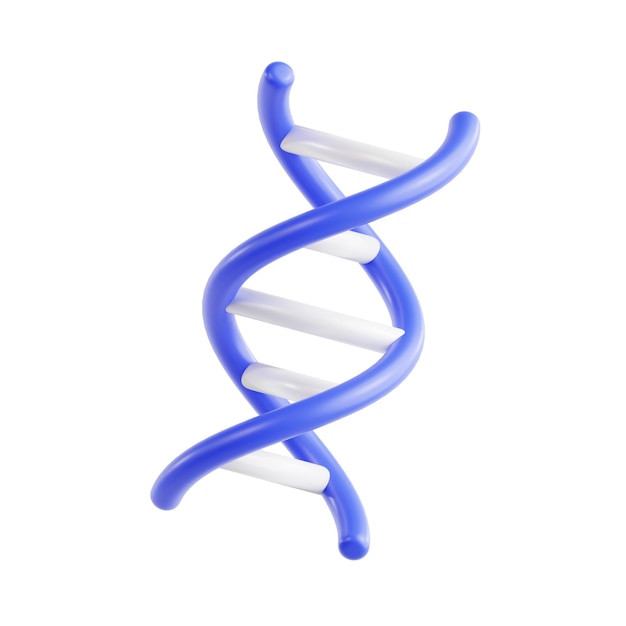 Photo 3d dna illustration