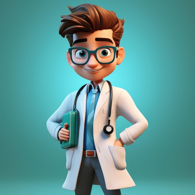 3D Doctor cartoon