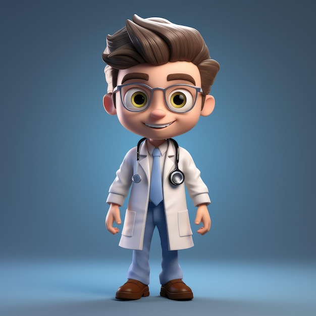 3D Doctor cartoon