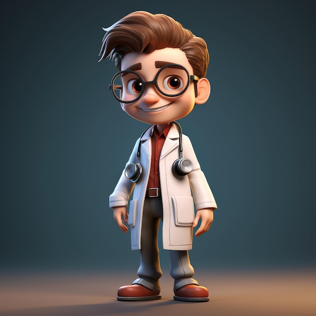 3D Doctor cartoon