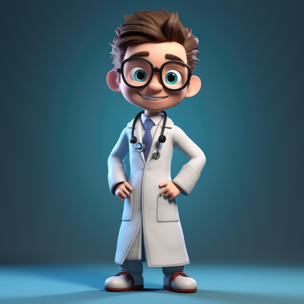 3D Doctor cartoon