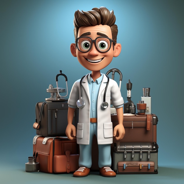 3d doctor character