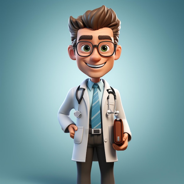 3d doctor character