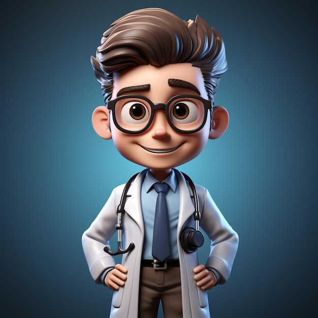 3d doctor character