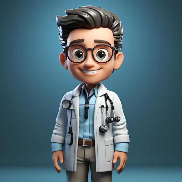 3d doctor character