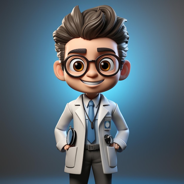 3d doctor character