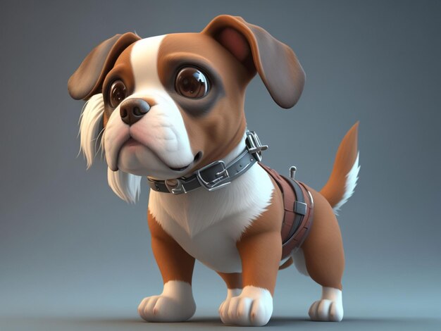 3d dog character