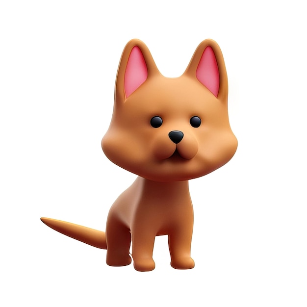 3d dog image