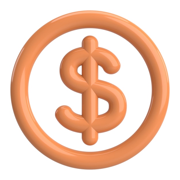 3D dollar sign 3D illustration