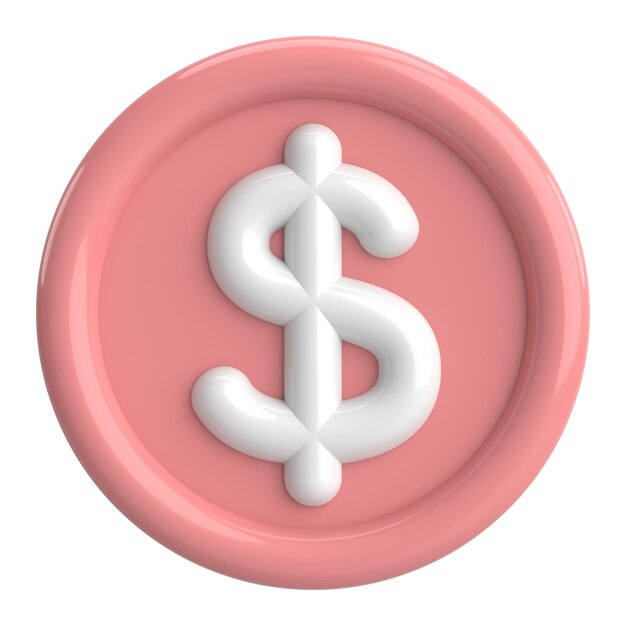 3D dollar sign 3D illustration