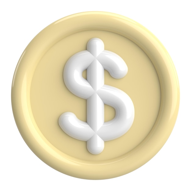 3D dollar sign 3D illustration