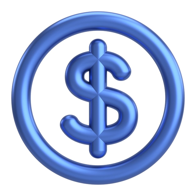 Photo 3d dollar sign 3d illustration