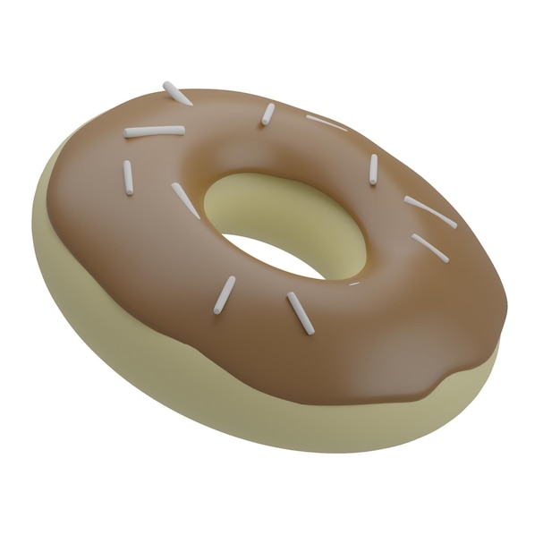 3D Donut Illustration