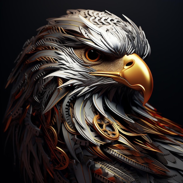 3d eagle rendering