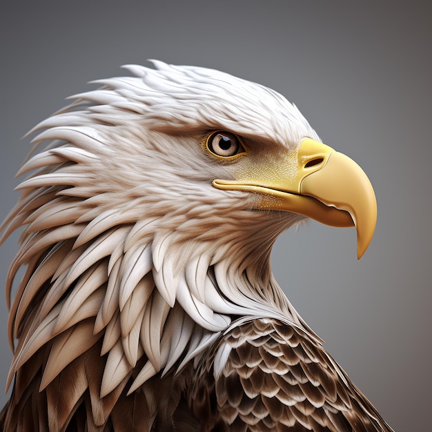 3D-рендеринг орла