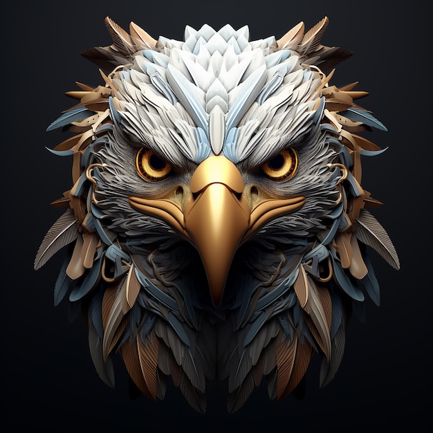 3d eagle rendering