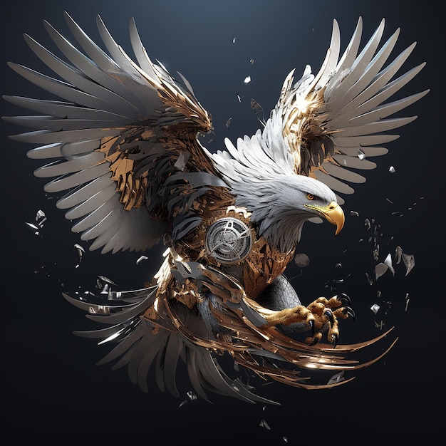 3d eagle rendering