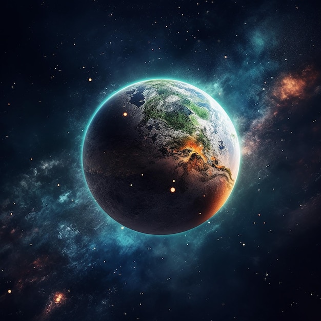 3d earth AI generative