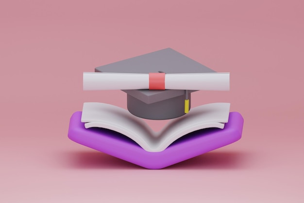 3d education concept poster