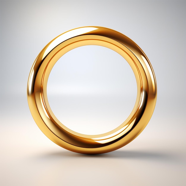 Foto 3d eenvoudige gouden tekst 0 minimalistisch