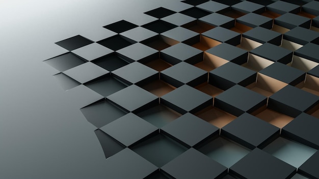 3d elegant geometrical square texture