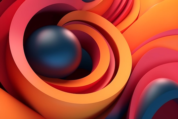 3d element abstract minimalism creative background