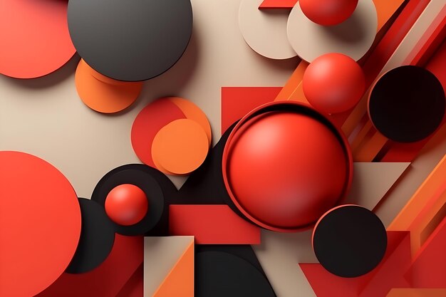 3d element abstract minimalism creative background