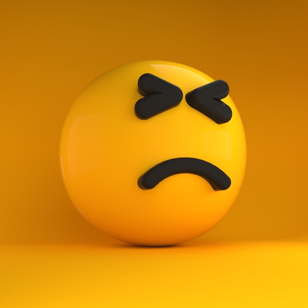 3D-emoji zo verdrietig