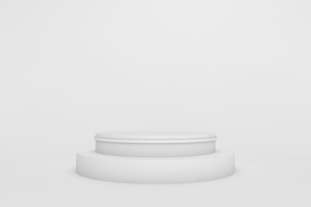 3D Empty White Product Stand