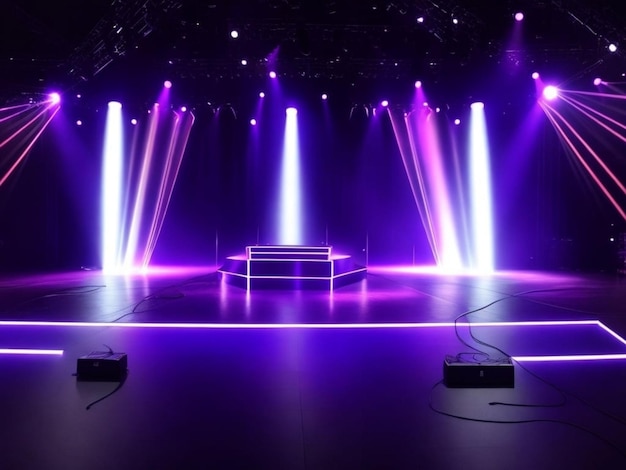 3d event luxury lighting stage _ai_generated