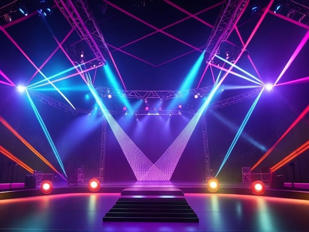 3d event luxury lighting stage _ai_generated