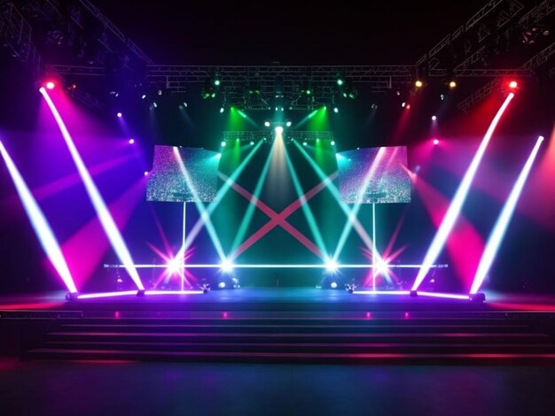 3d event luxury lighting stage _ai_generated