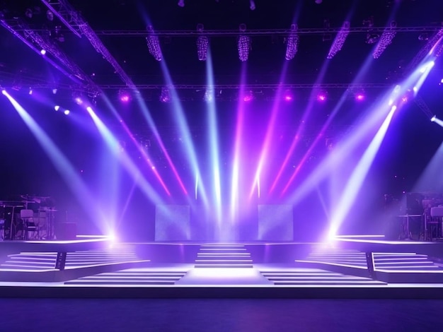 3d event luxury lighting stage _ai_generated